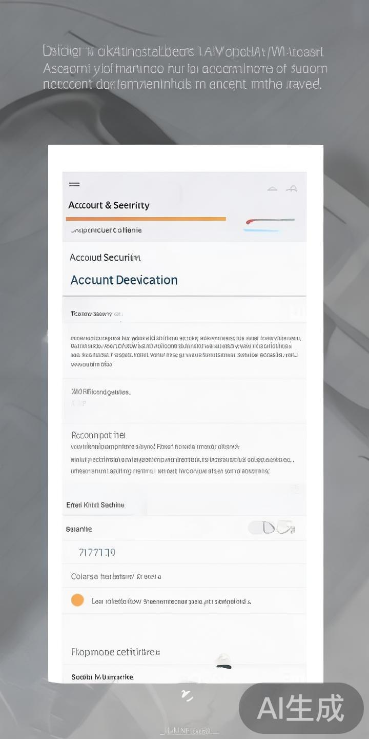 在个人设置页面中，滑动页面查找“账号与安全”或类似